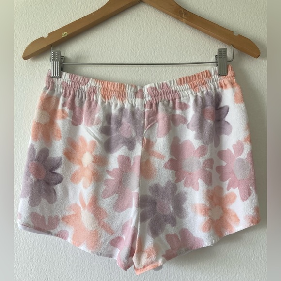Aritzia | Sunday Best Malcolm Shorts Floral Watercolor Pebble Crepe Lined Size S - Picture 4 of 15